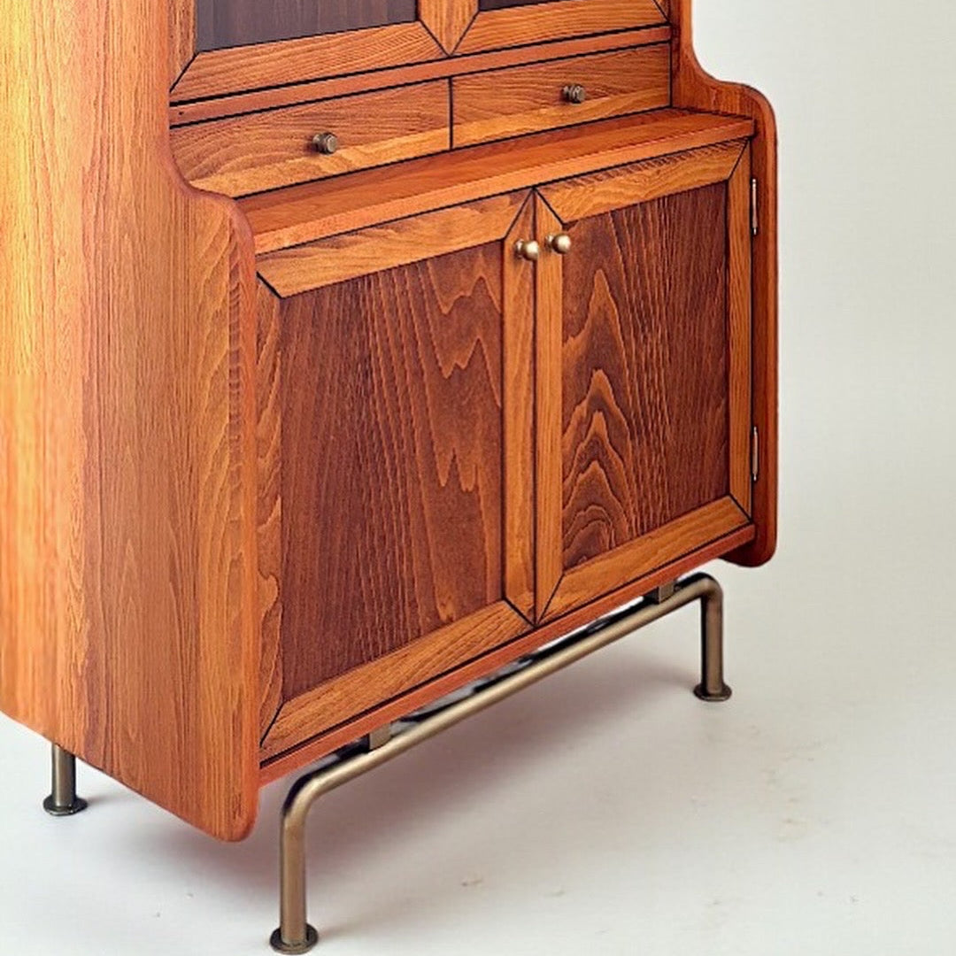 Exclusive Solid Wood Cinnamon Brown Buffet