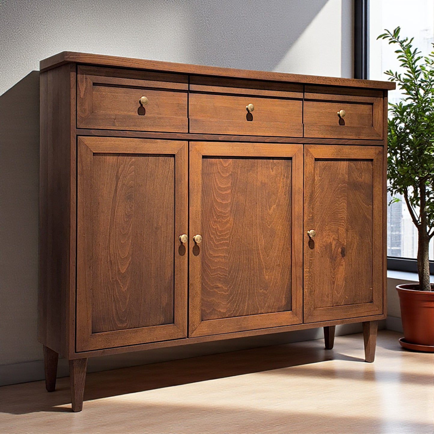 Armoni Masif Ahşap Cocoa Konsol