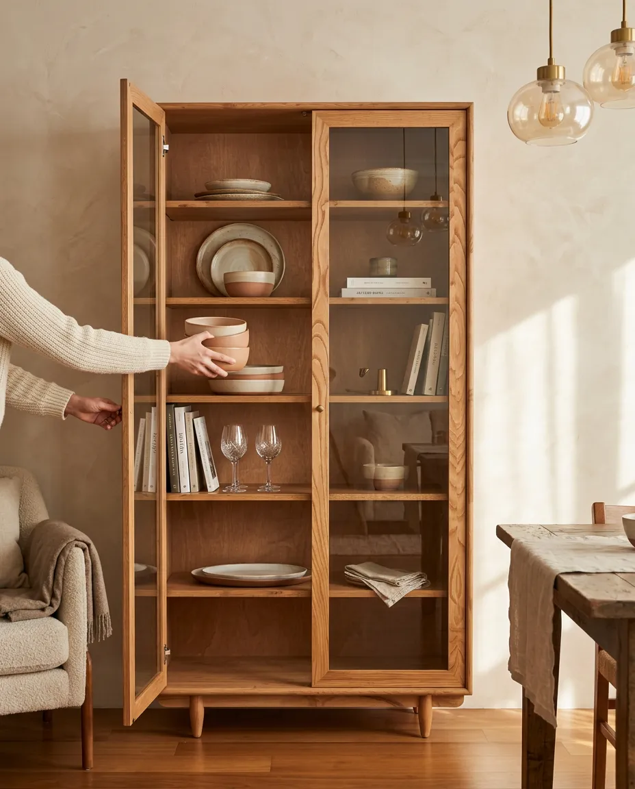 Mualla Solid Wood Cocoa Buffet