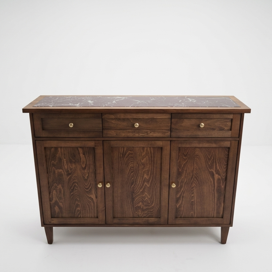 Armoni Solid Wood Cocoa Console