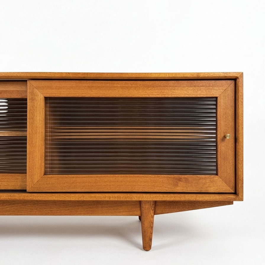 Muaşaka Solid Wood Cinnamon Brown TV Unit