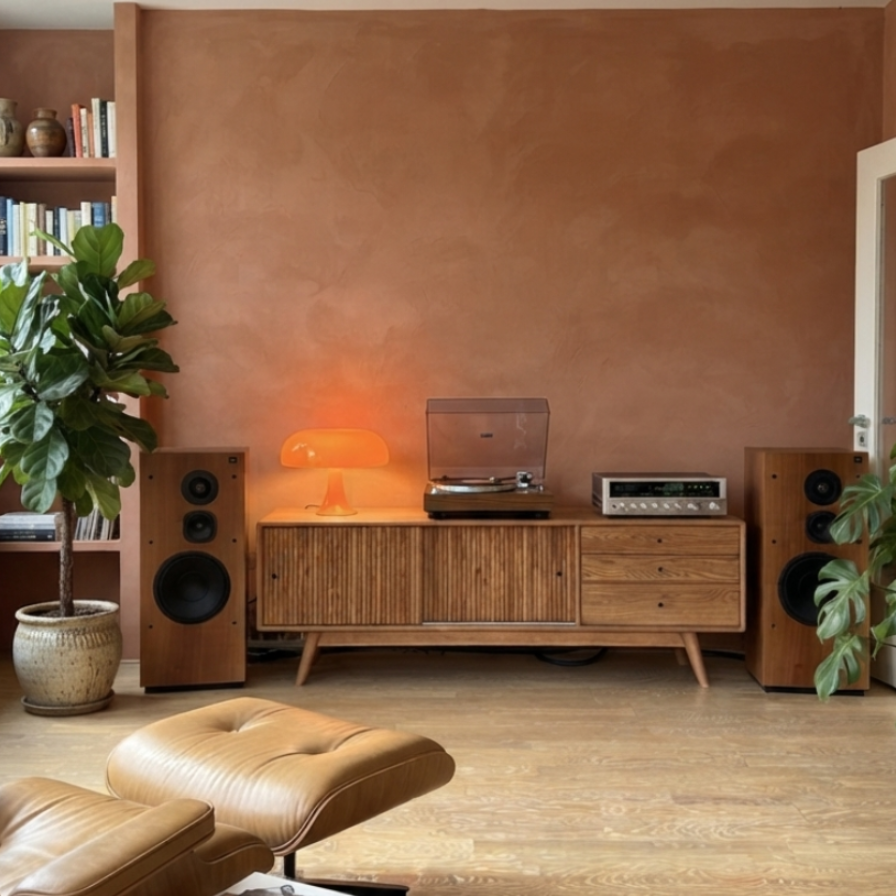 Mazhar Masif Amerikan Meşe V1 Bourbon Tv Ünitesi