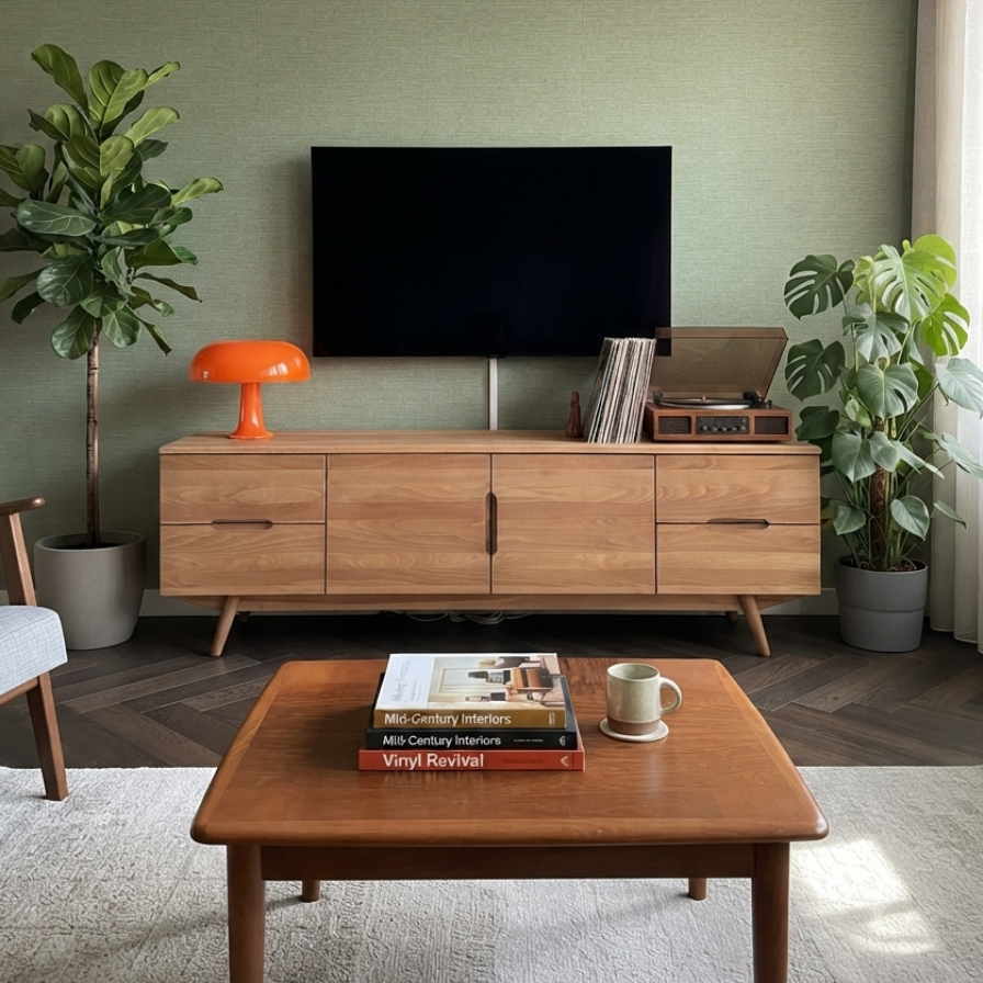 Sükun Solid Wood Bourbon TV Unit
