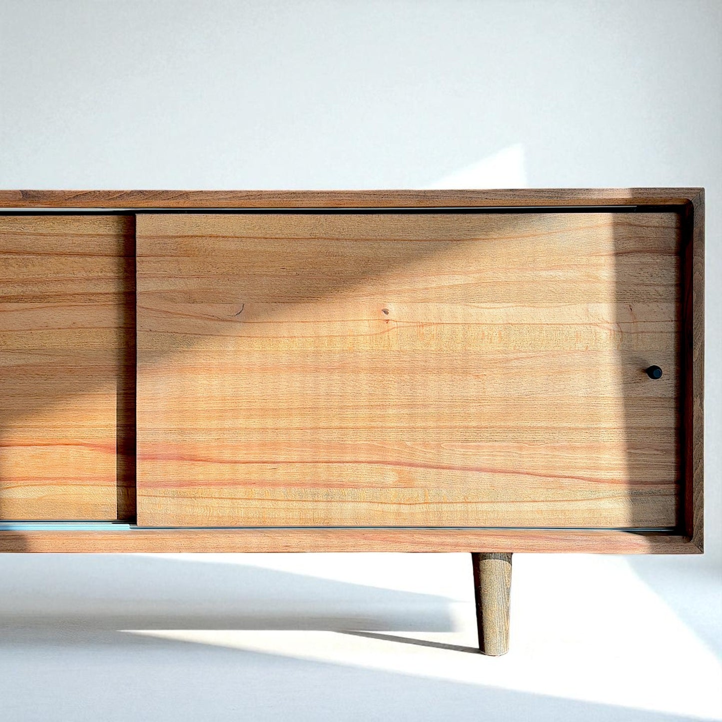 Mahir Solid Wood Castle Brown TV Unit