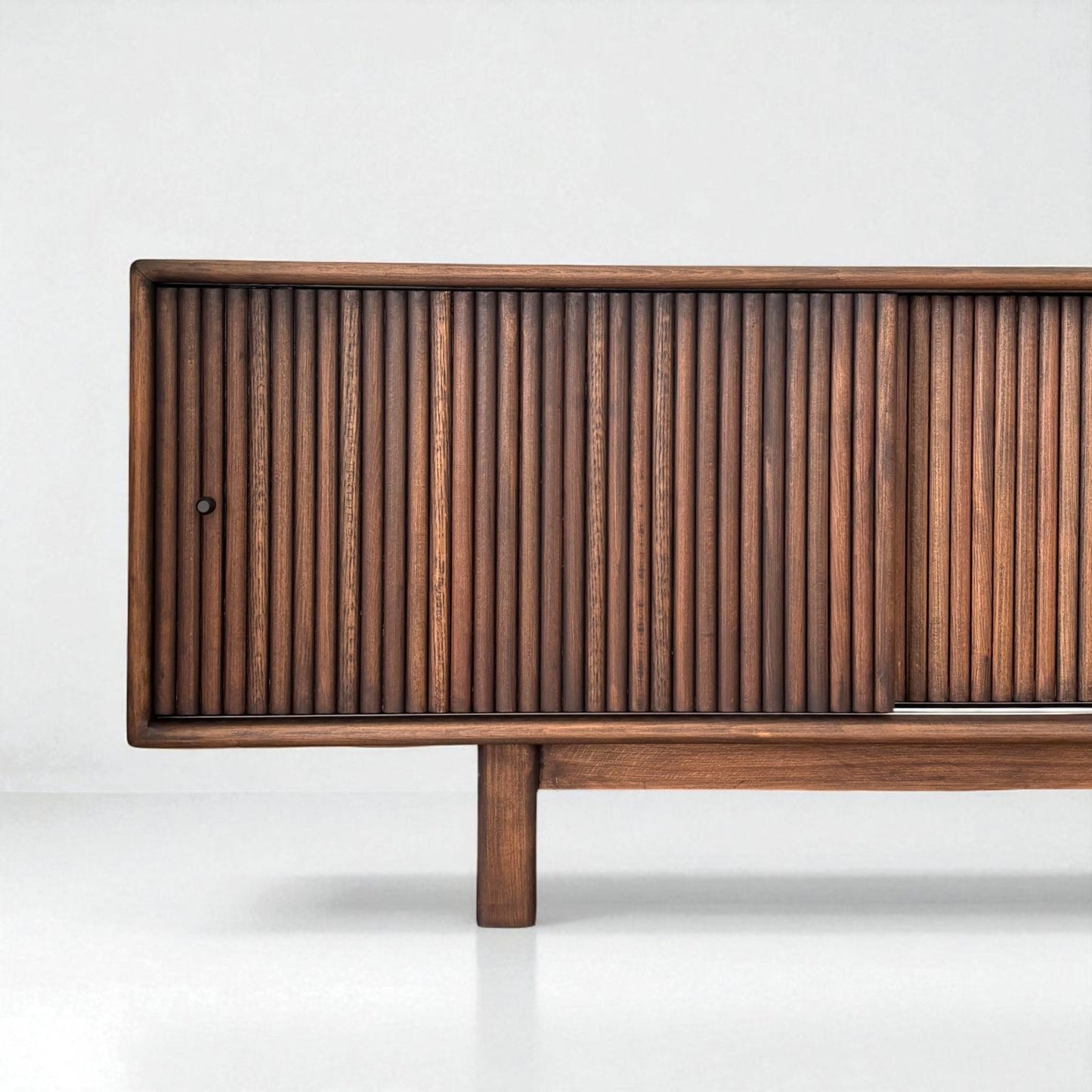 Mazhar V1 Masif Ahşap Dark Roast Tv Ünitesi