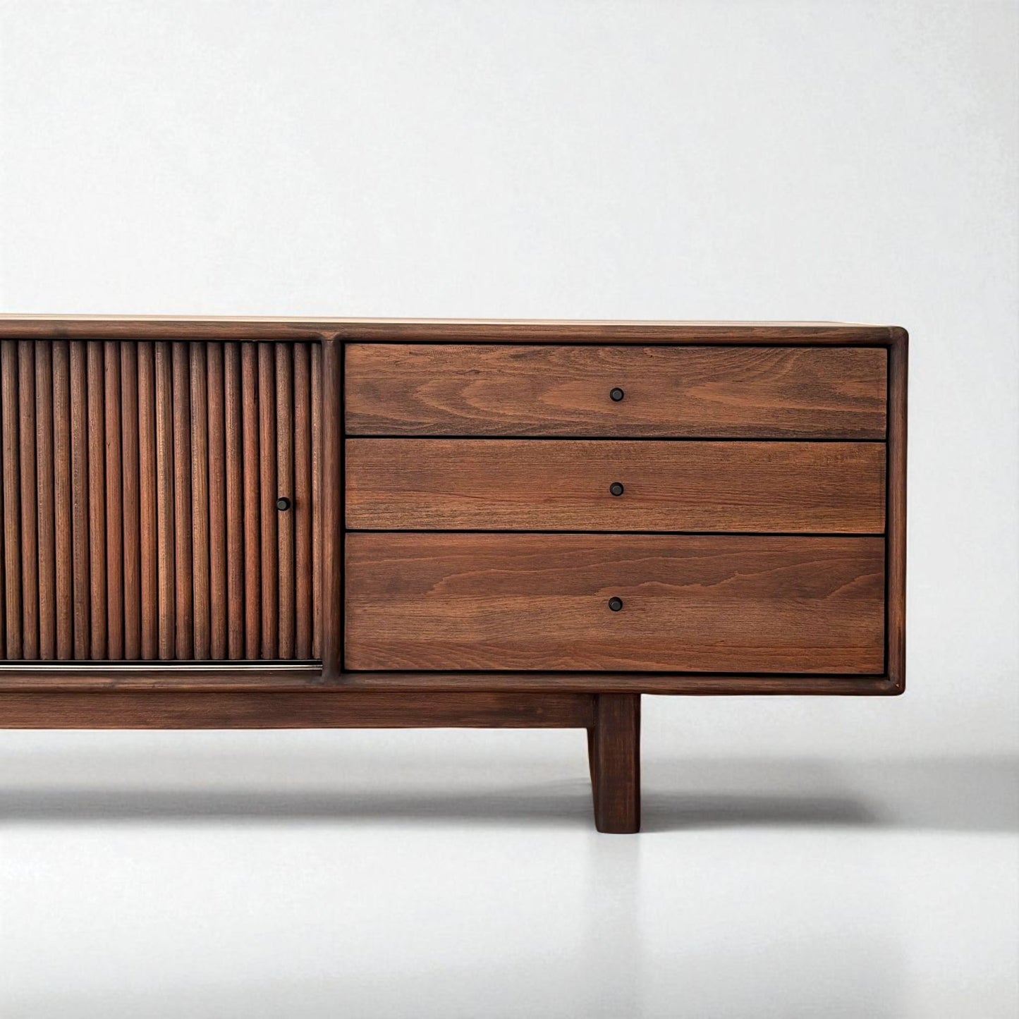 Mazhar V1 Masif Ahşap Dark Roast Tv Ünitesi