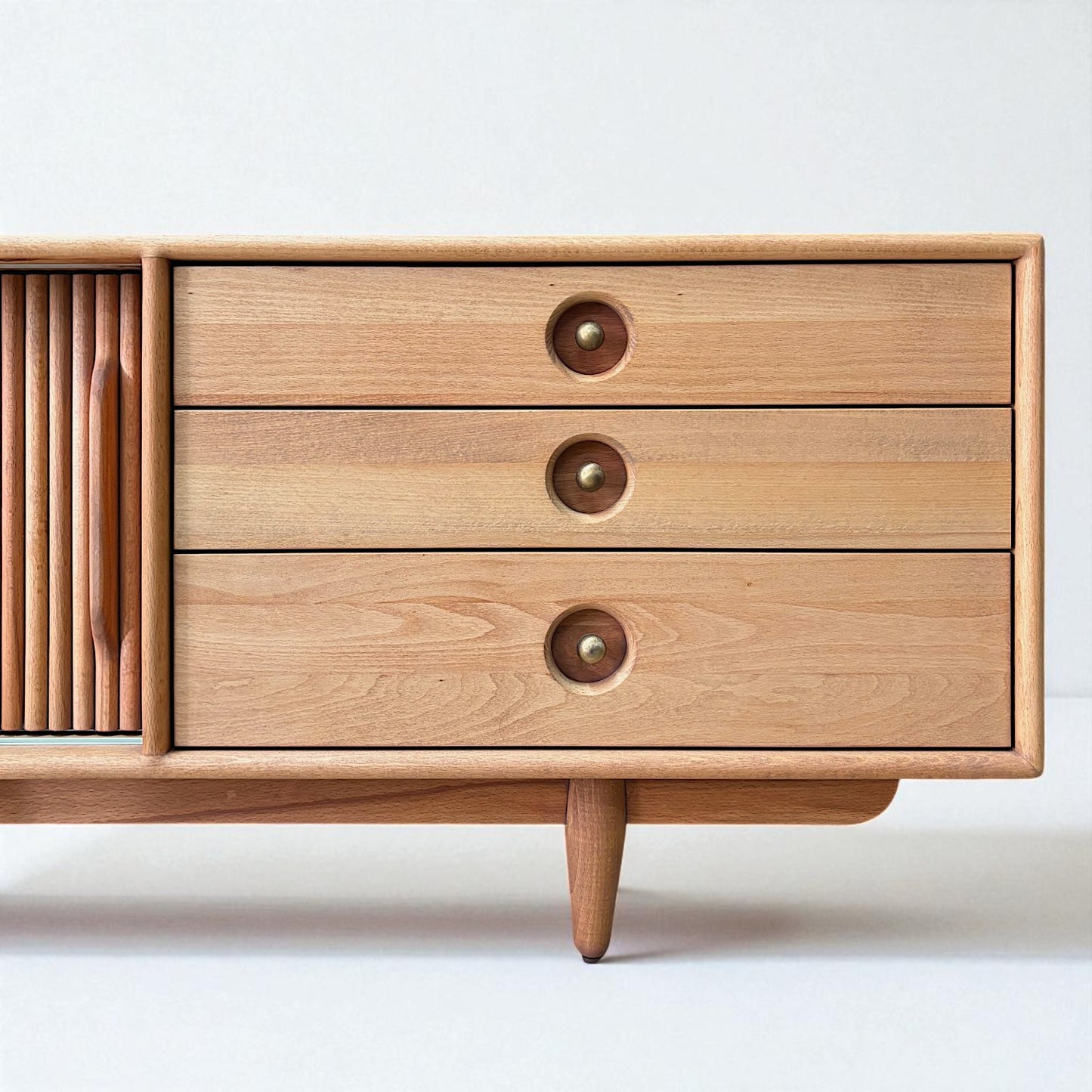 Mazhar V2 Masif Ahşap Bourbon TV Ünitesi