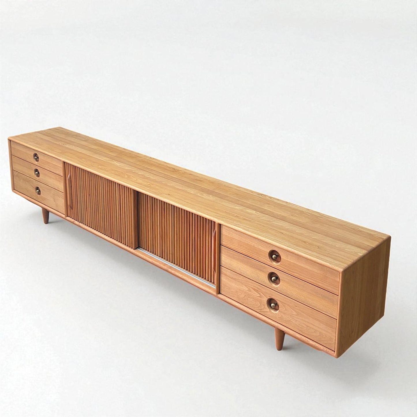 Mazhar V2 Masif Ahşap Bourbon TV Ünitesi