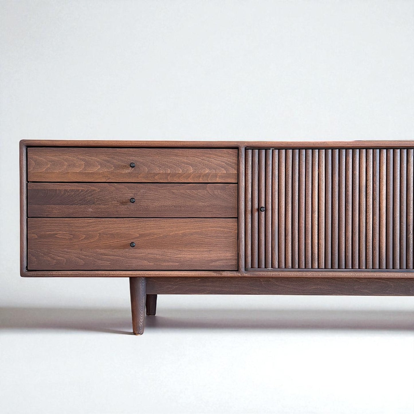 Mazhar Masif Ahşap V1 Chocolate Tv Ünitesi