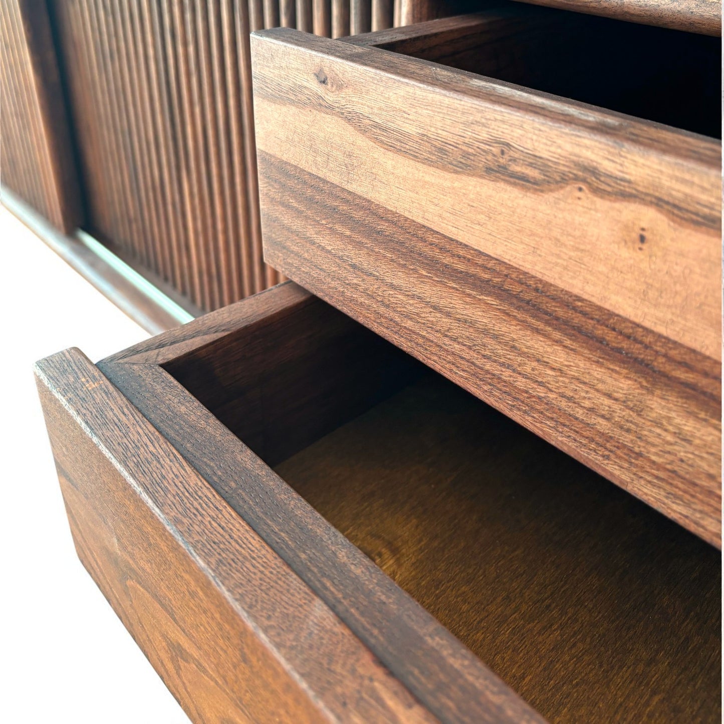 Mazhar Masif Ahşap V1 Chocolate Tv Ünitesi