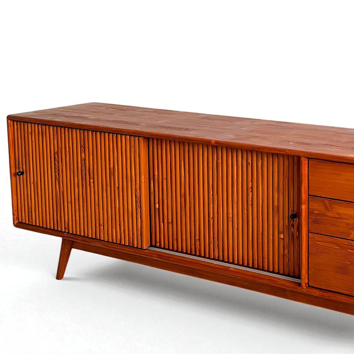 Mazhar V1 Masif Ahşap Tik TV Ünitesi