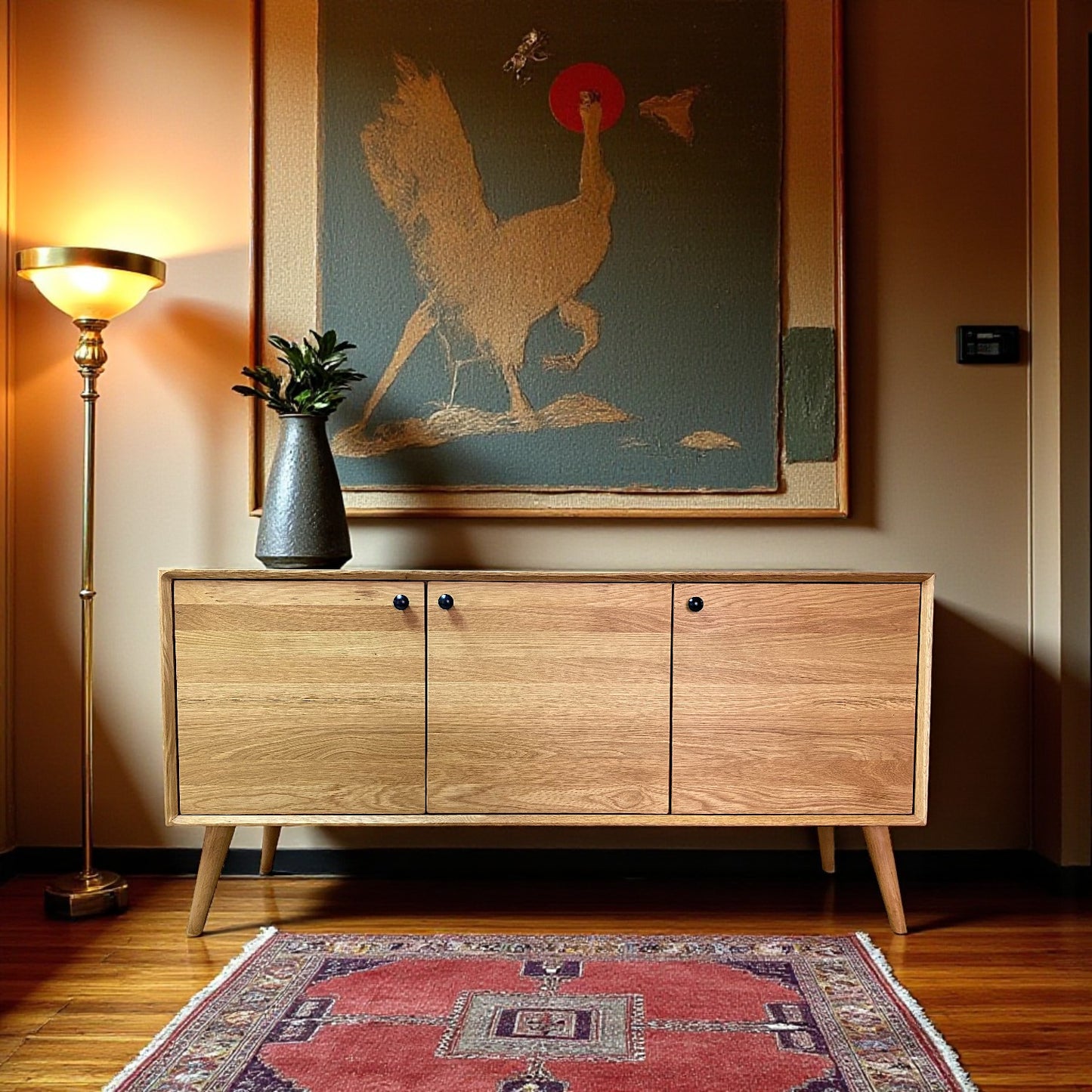 Mecmu Solid Wood Bourbon Console