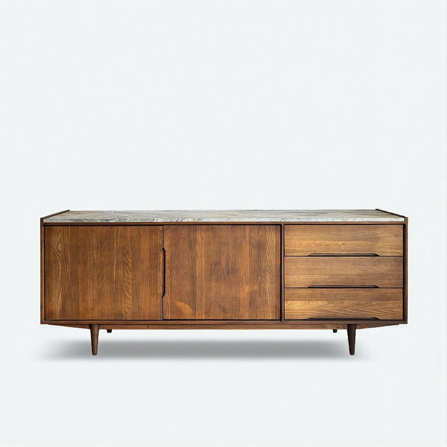 Müjgan Solid Wood Cocoa Console