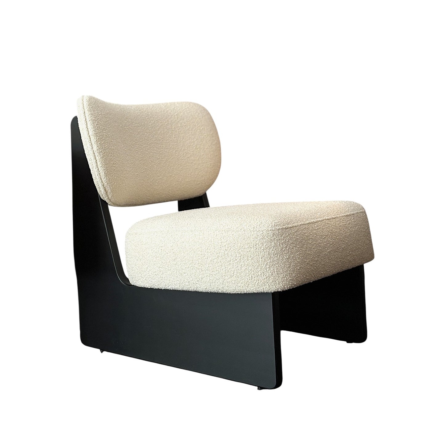 Mild Solid Wood Black Armchair