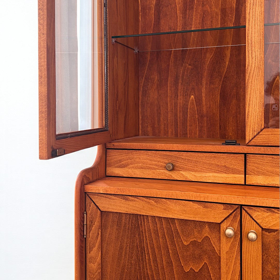 Exclusive Solid Wood Cinnamon Brown Buffet