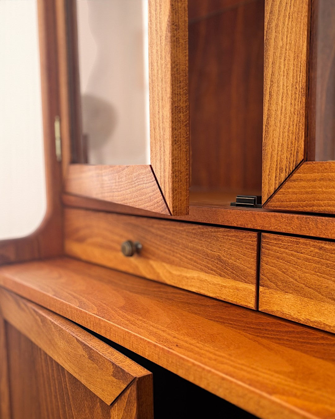 Exclusive Solid Wood Cinnamon Brown Buffet