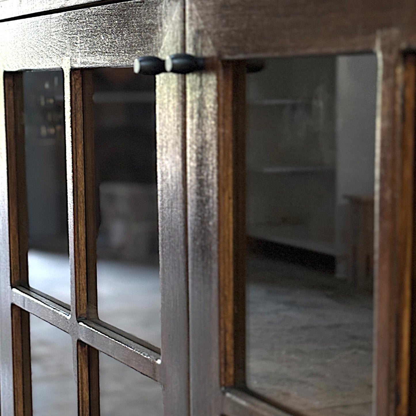 Süreyya Solid Wood Dark Oak Console