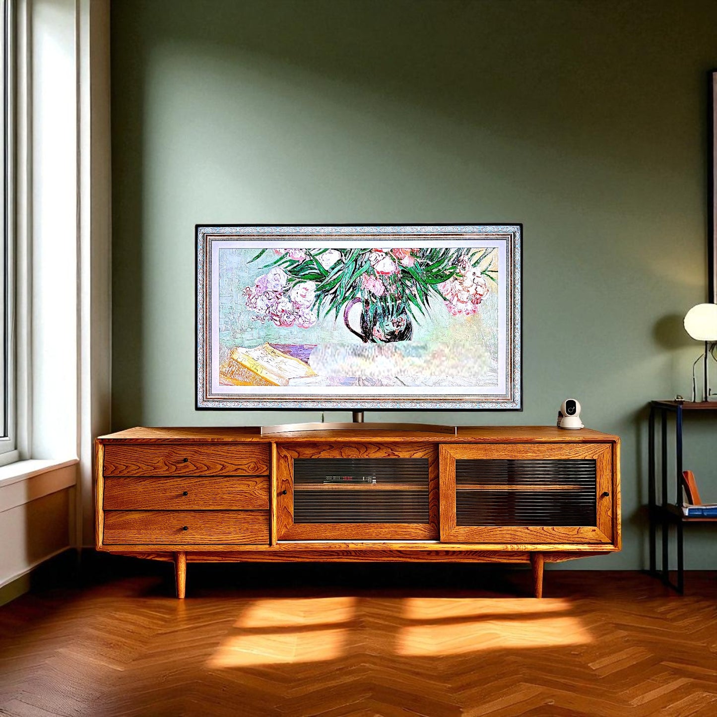 Muaşaka Masif Ahşap Cinnamon Brown TV Ünitesi