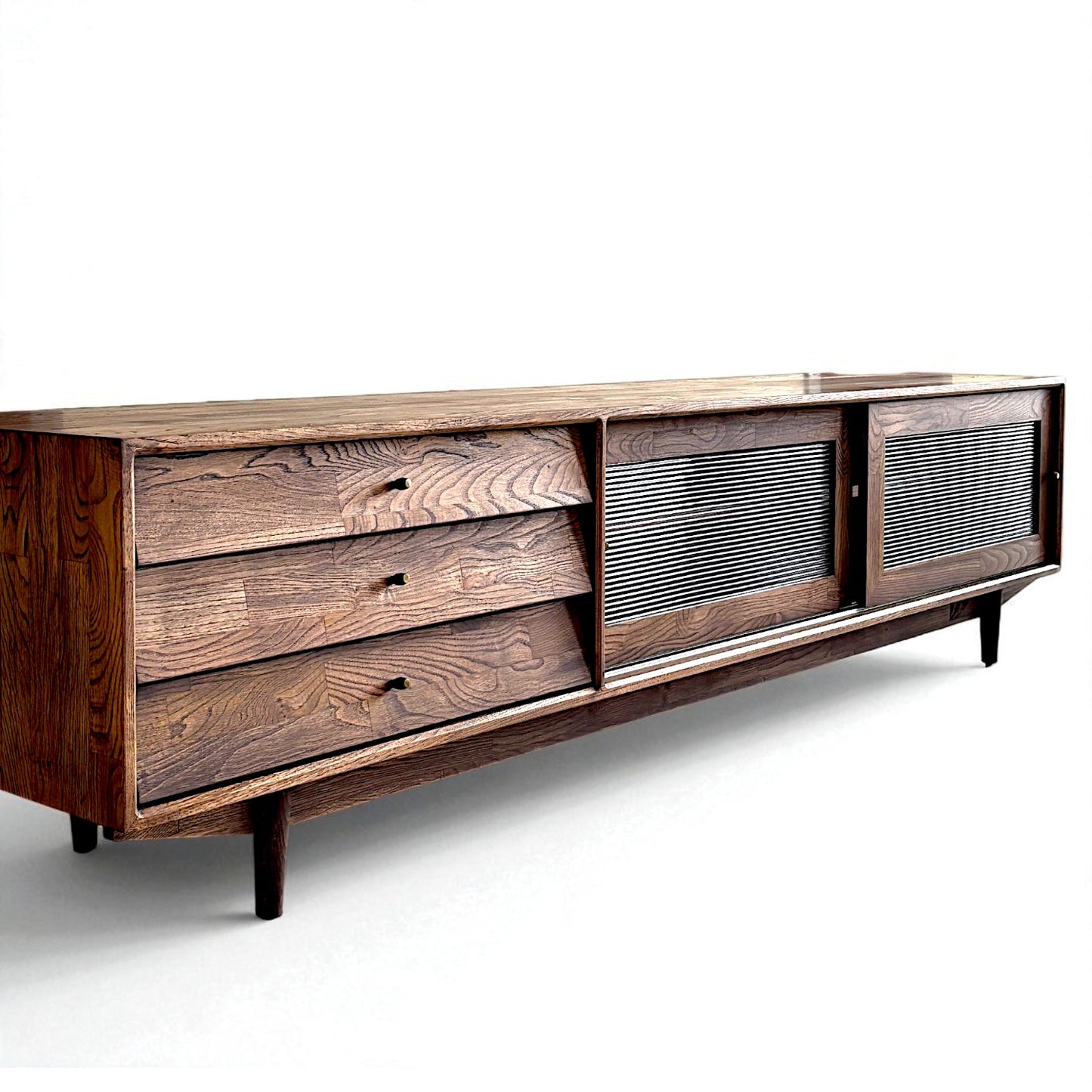 Muaşaka Masif Ahşap Chocolate Tv Ünitesi