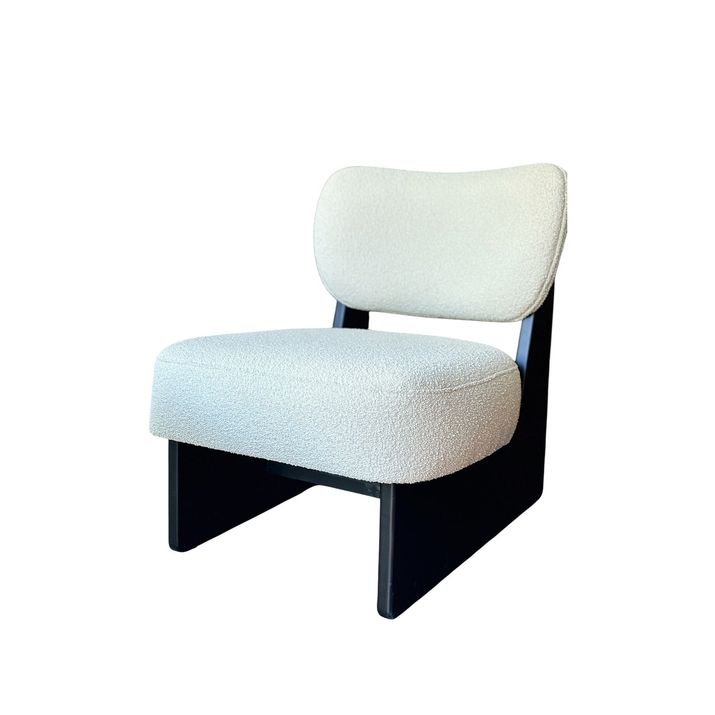 Mild Solid Wood Black Armchair