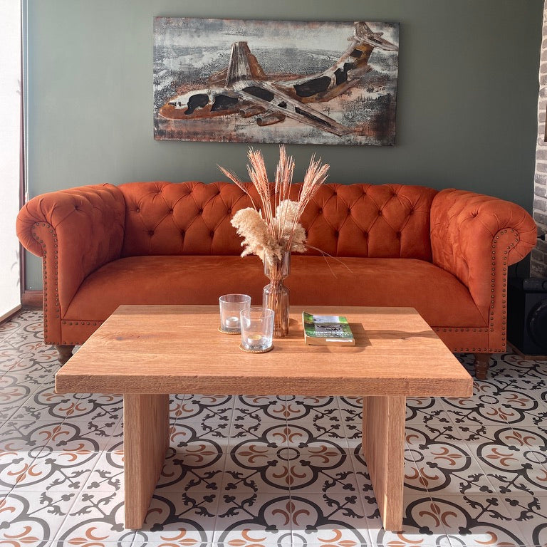 Haydar Masif Ahşap Borubon Orta Sehpa