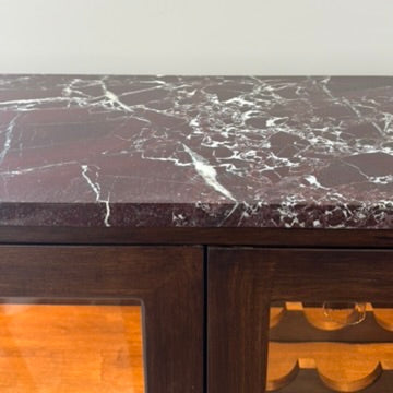 Süreyya Masif Ahşap K. Ceviz İçki Dolabı