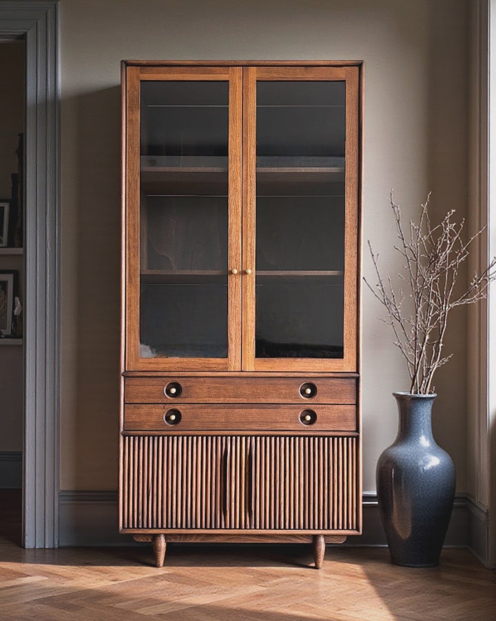 Mazhar V2 Masif Ahşap Cocoa Büfe