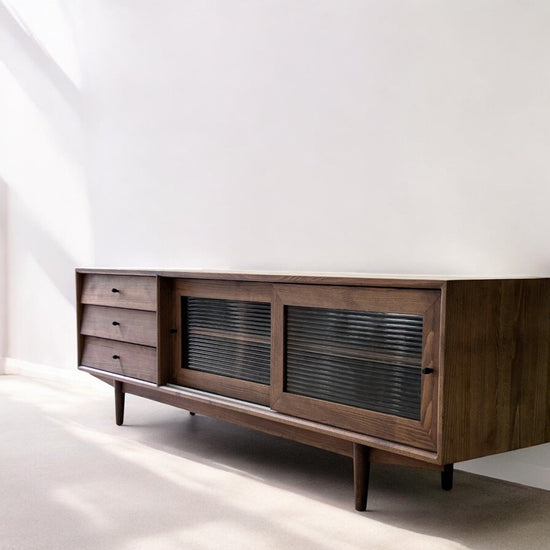 Muaşaka Masif Ahşap Chocolate Tv Ünitesi