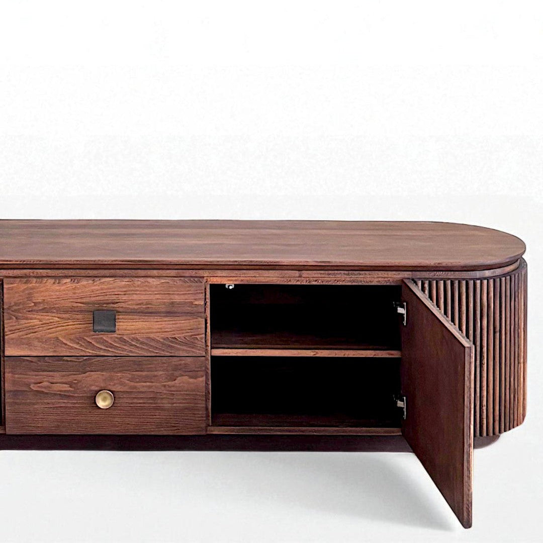 Münhani Masif Ahşap Cocoa TV Ünitesi