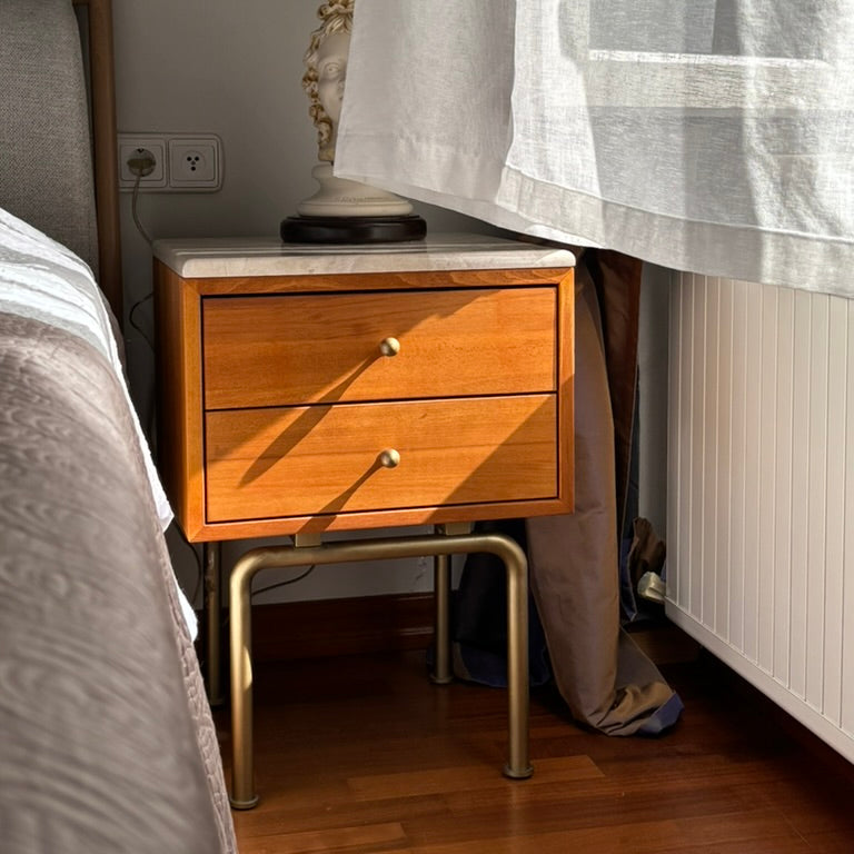 Mizan Masif Ahşap Cinnamon Brown Komodin