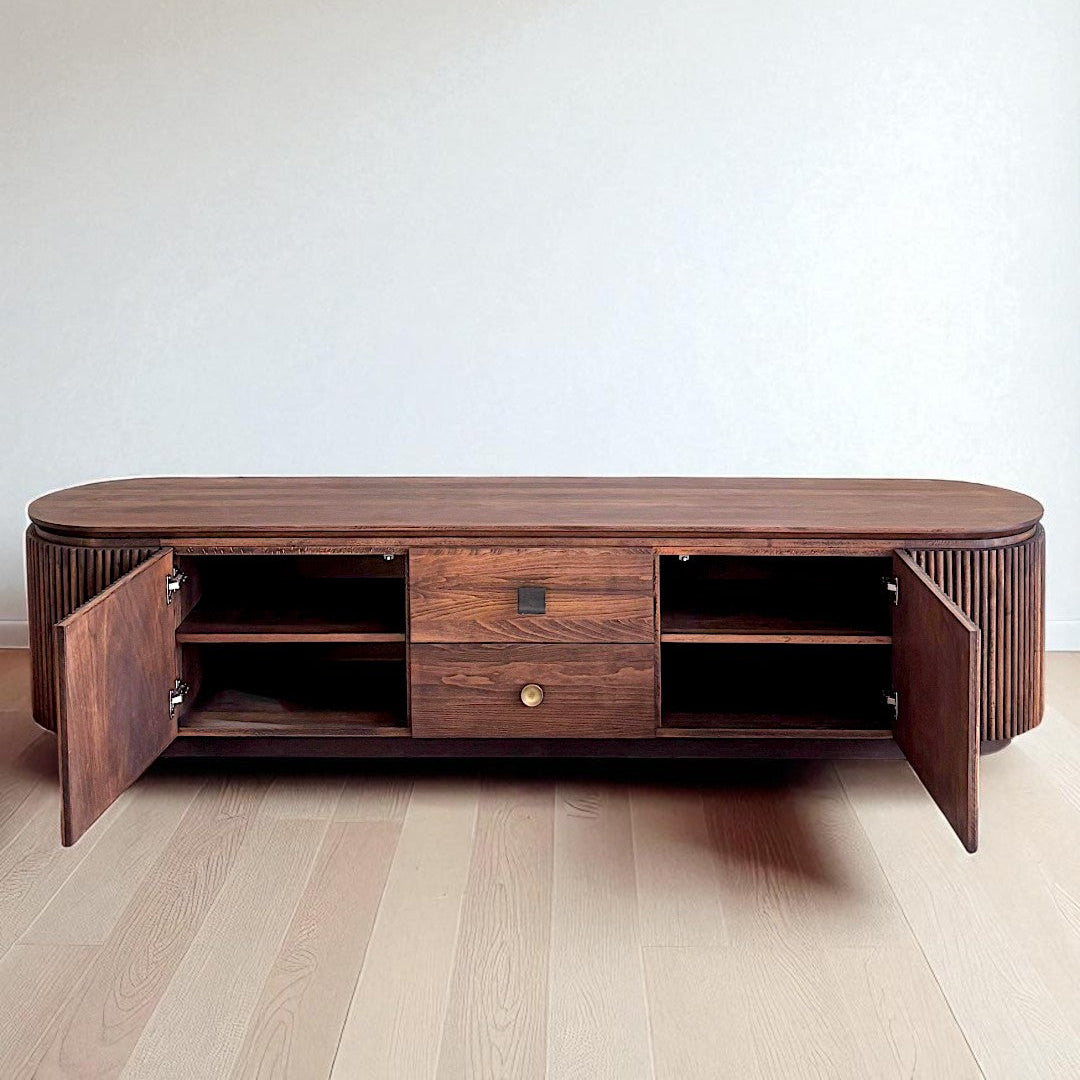 Münhani Masif Ahşap Cocoa TV Ünitesi