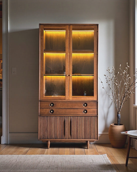 Mazhar V2 Masif Ahşap Cocoa Büfe