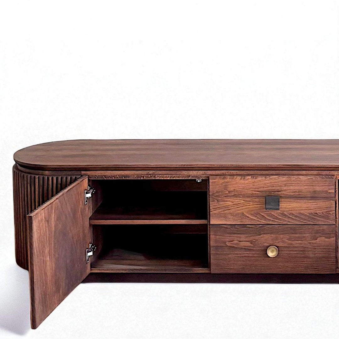 Münhani Masif Ahşap Cocoa TV Ünitesi