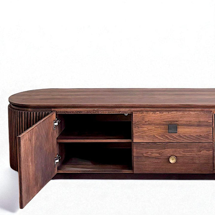 Münhani Masif Ahşap Cocoa TV Ünitesi