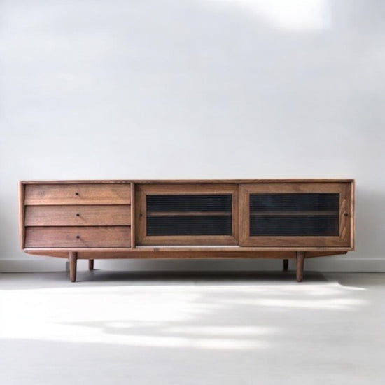 Muaşaka Masif Ahşap Chocolate Tv Ünitesi