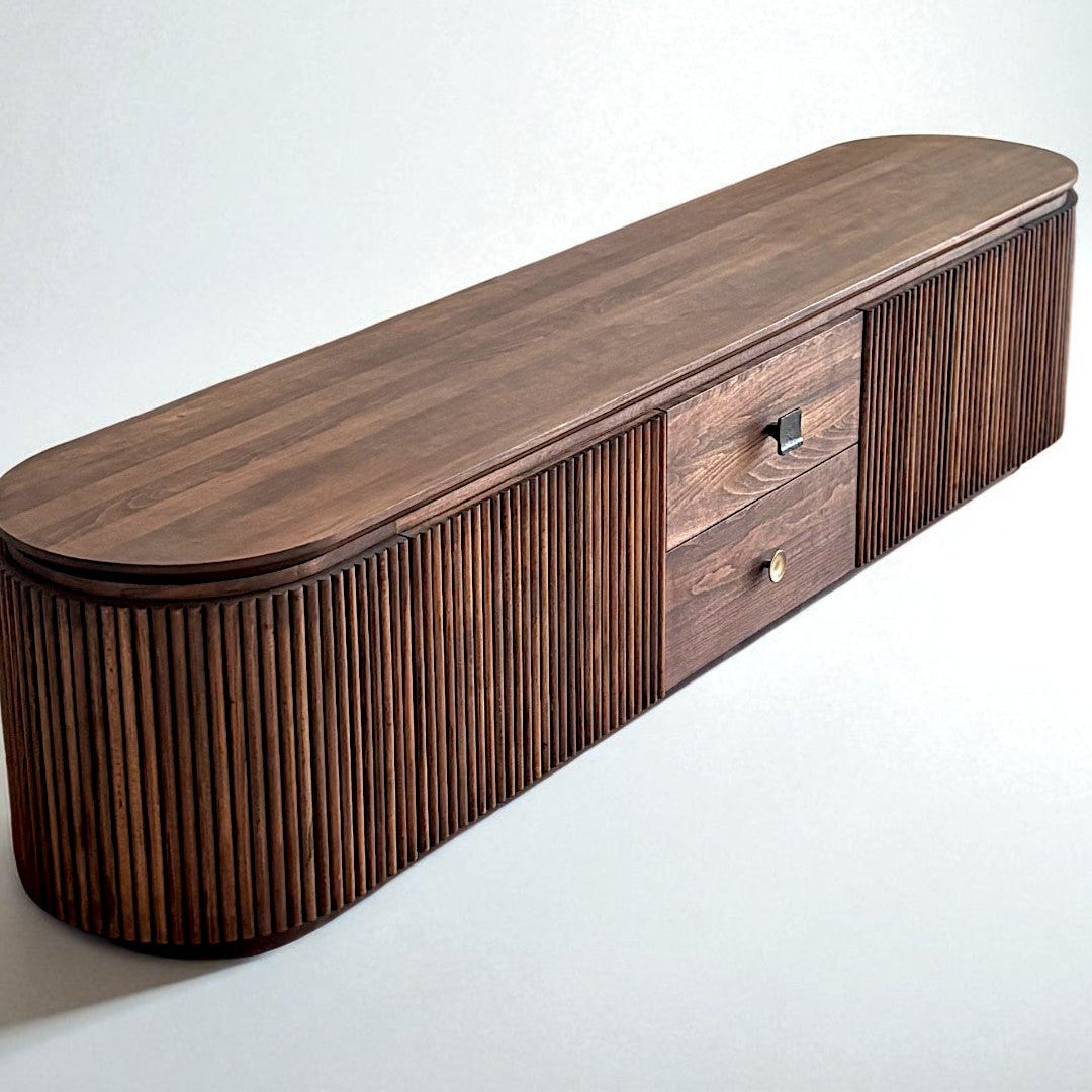 Münhani Masif Ahşap Cocoa TV Ünitesi