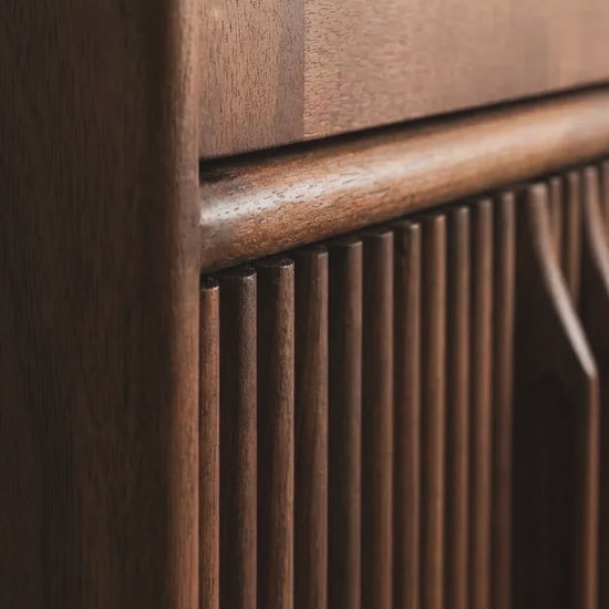 Derun Solid Wood Cocoa Cabinet