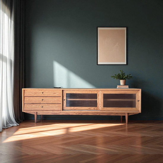 Muaşaka Masif Ahşap Bourbon TV Ünitesi