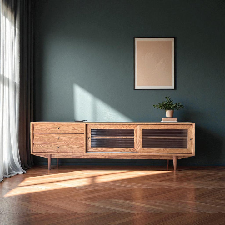 Muaşaka Masif Ahşap Bourbon TV Ünitesi