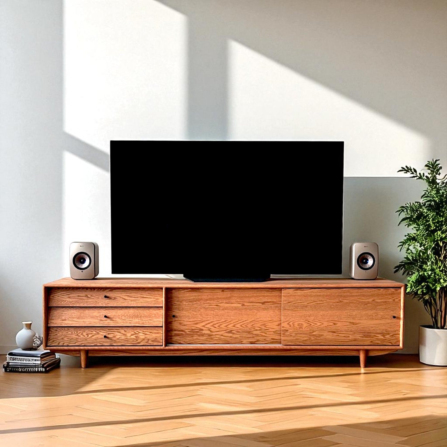 Mahir Masif Ahşap Bourbon Tv Ünitesi