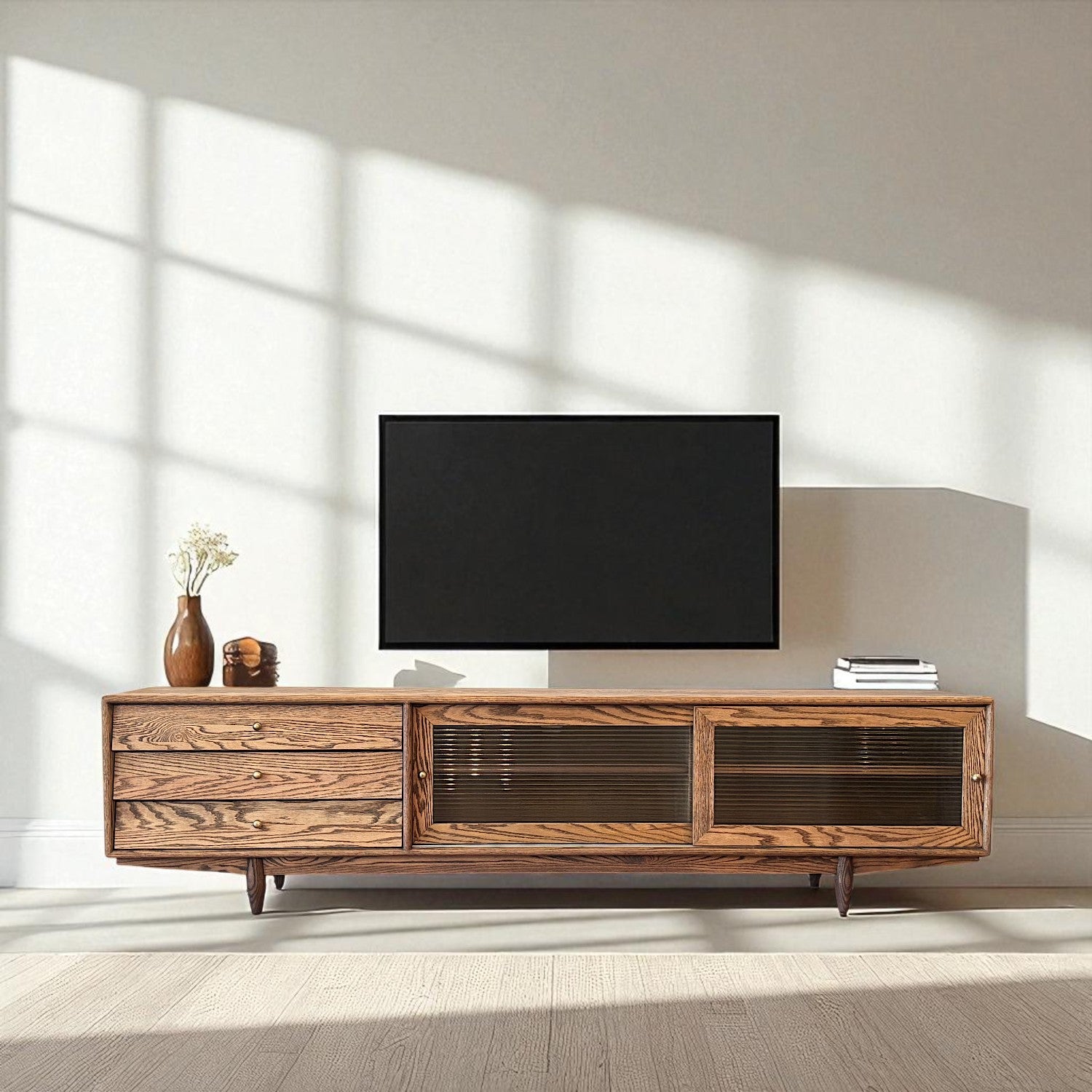 Muaşaka Masif Ahşap Cortado TV Ünitesi