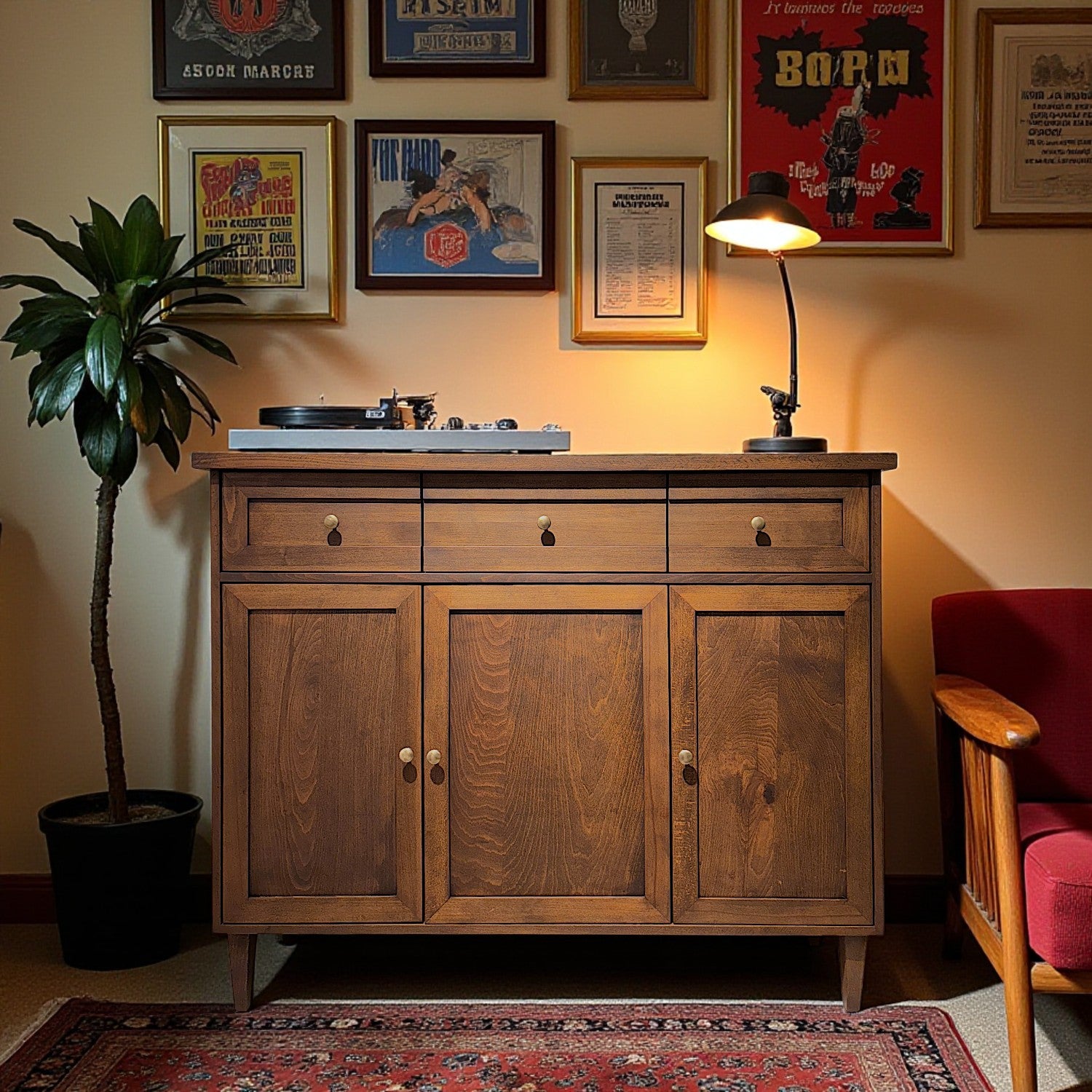 Armoni Masif Ahşap Cocoa Konsol