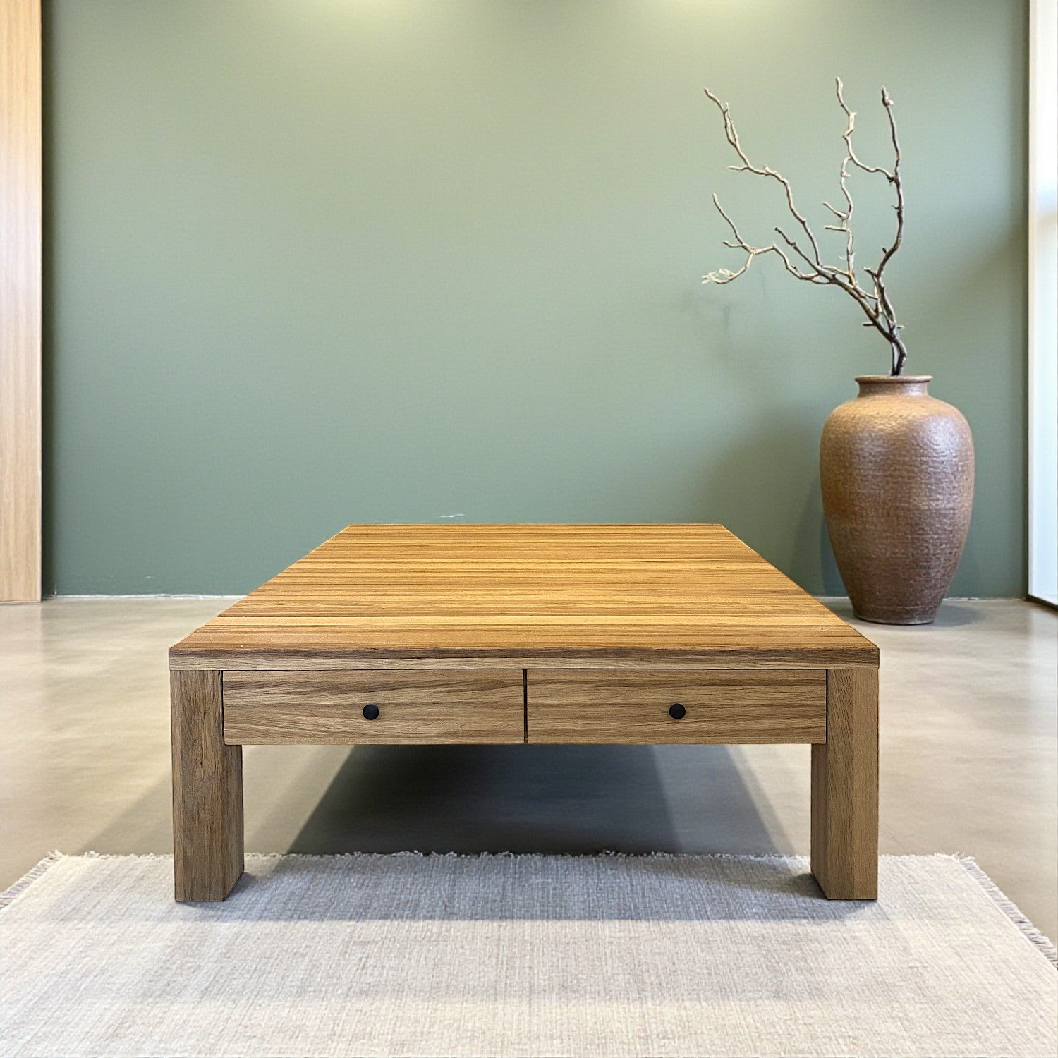 Baba Masif Ahşap Bourbon Orta Sehpa