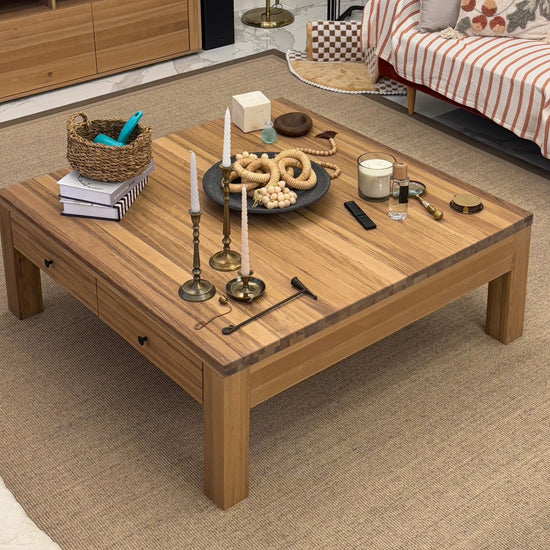 Baba Masif Ahşap Bourbon Orta Sehpa