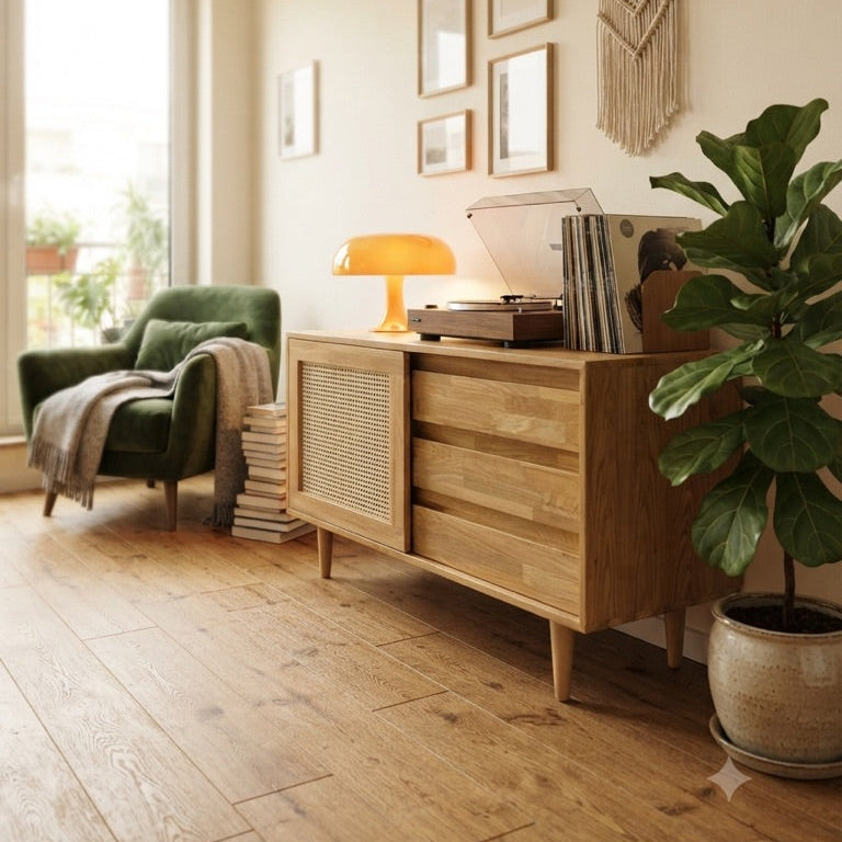Luna Solid Wood Pure Console