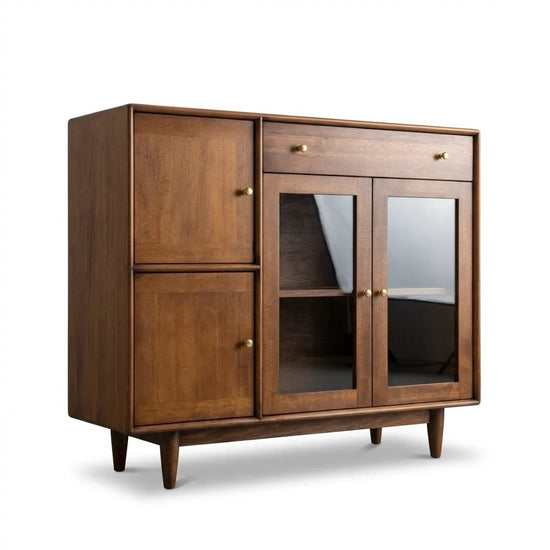 Derun Solid Wood Cocoa Cabinet