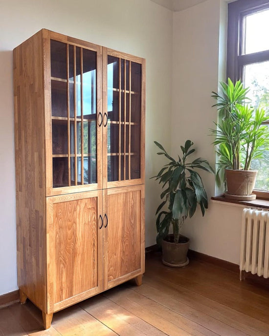 Pole-Style Solid Wood Pure Buffet