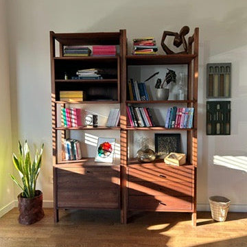 Zarife Masif Ahşap Arabica Kitaplık