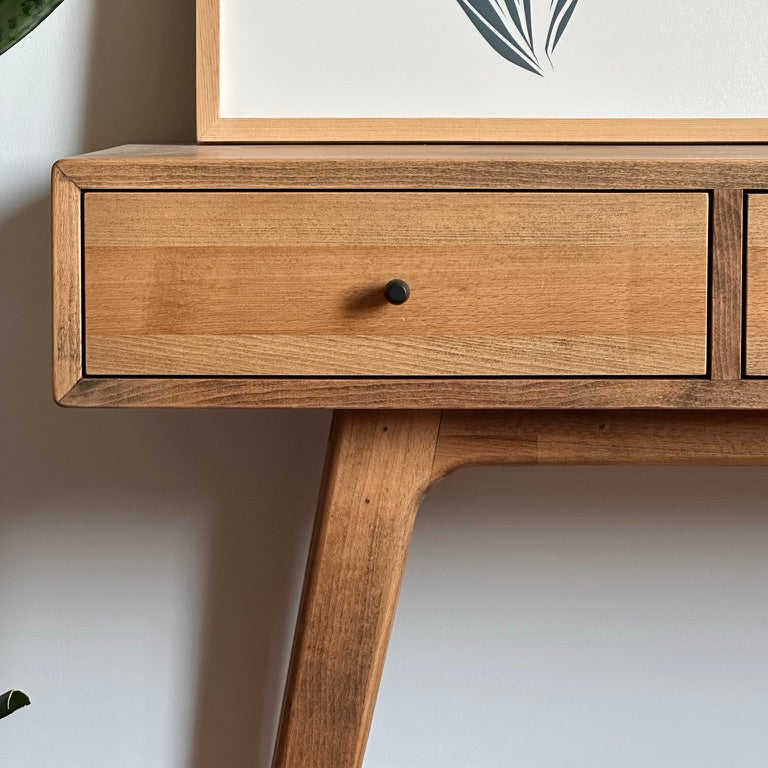 Yekpare Masif Ahşap Castle Brown Dresuar