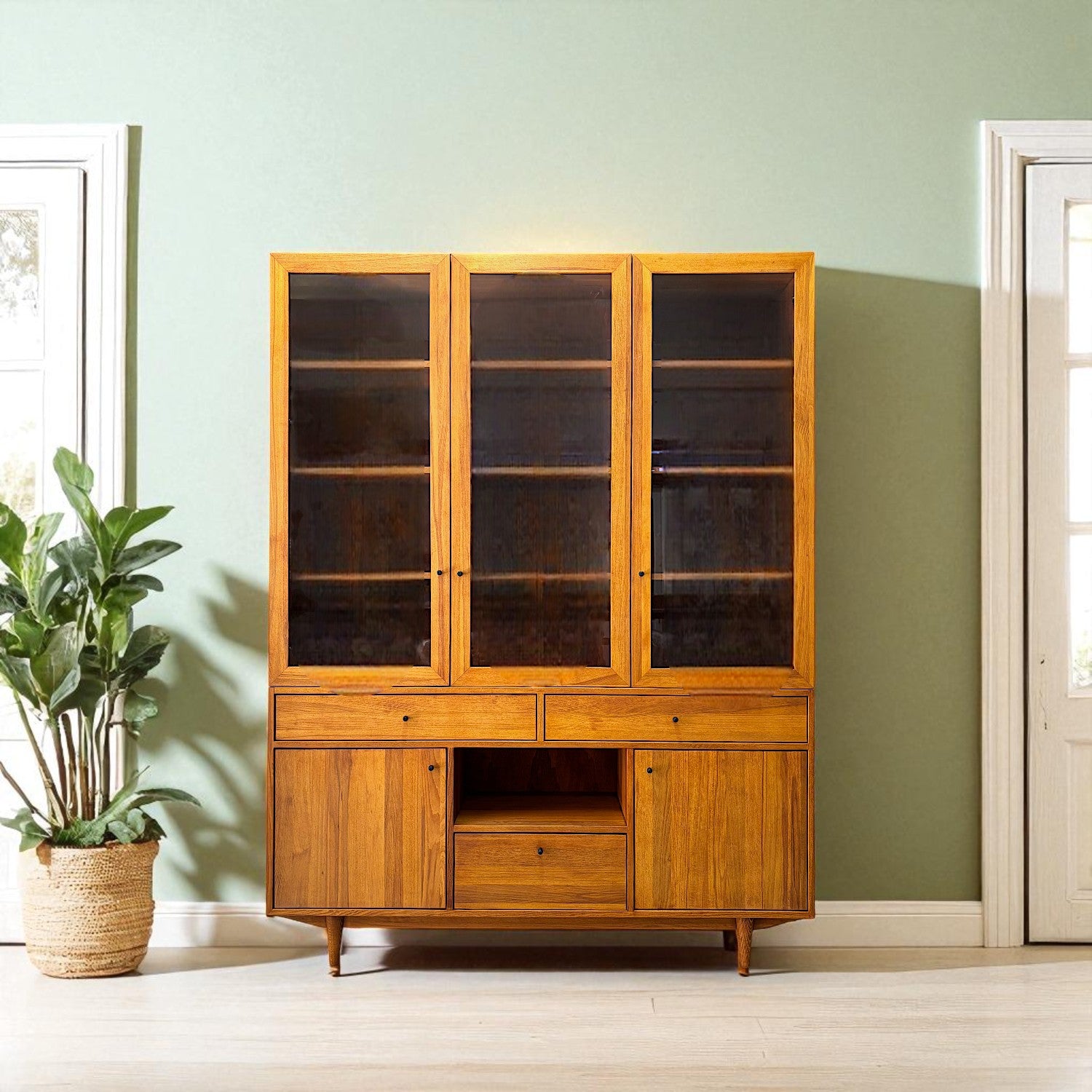 Ferahfeza Masif Ahşap Cinnamon Brown Büfe